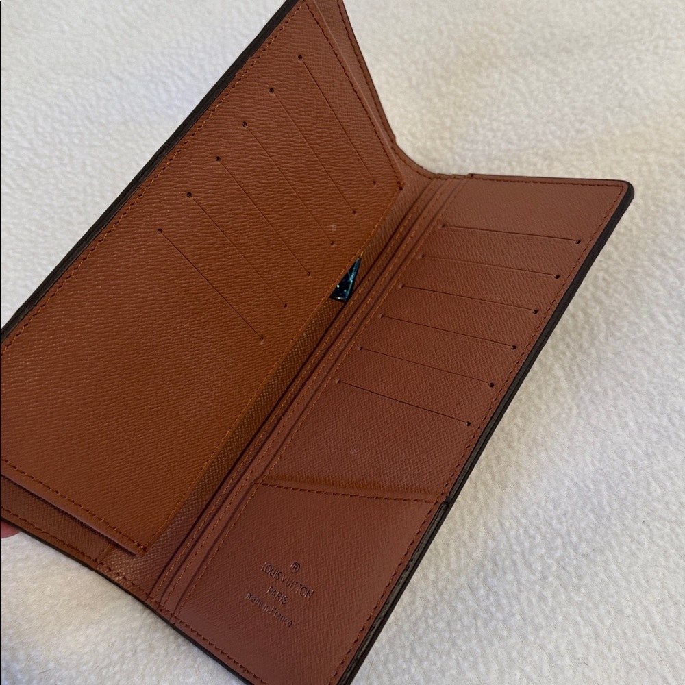 Louis Vuitton Long Wallet Monogram Portefeuille Brazza Brown - Picture 3 of 7